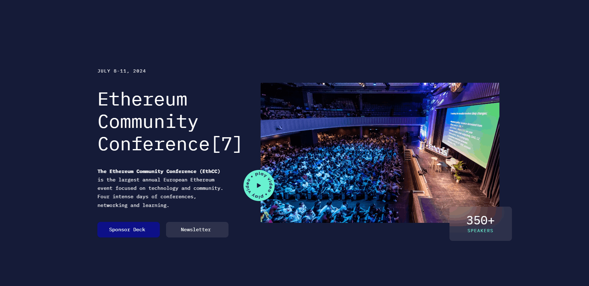 ETHCC 2024 | Ethereum Events in Brussels, Belgium